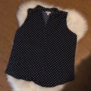 NWOT Charter Club Polka Dot Blouse